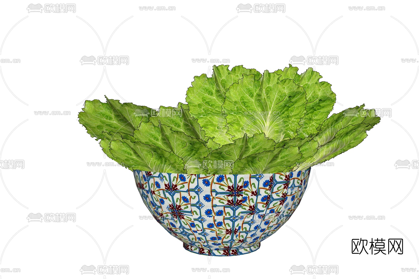 现代生菜免费su模型下载