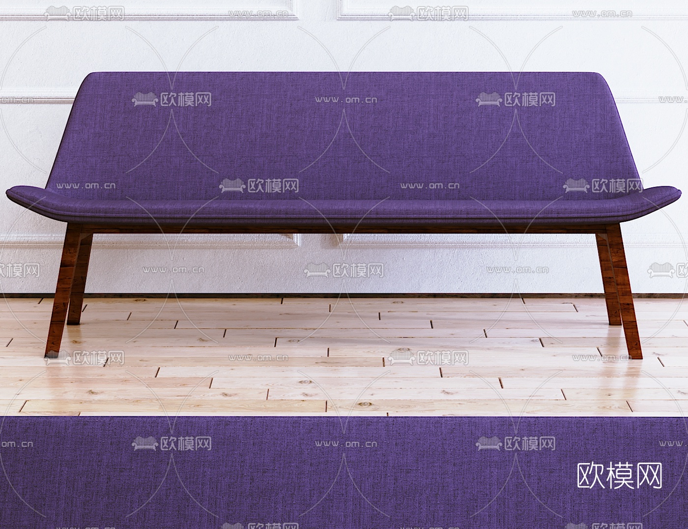 现代布艺公共椅3d模型