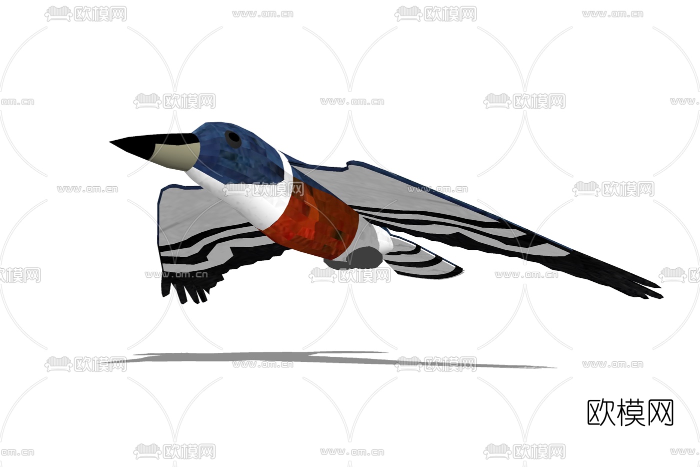 现代海鸥免费su模型下载