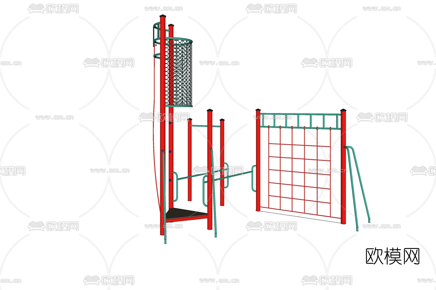现代儿童娱乐设施免费su模型下载