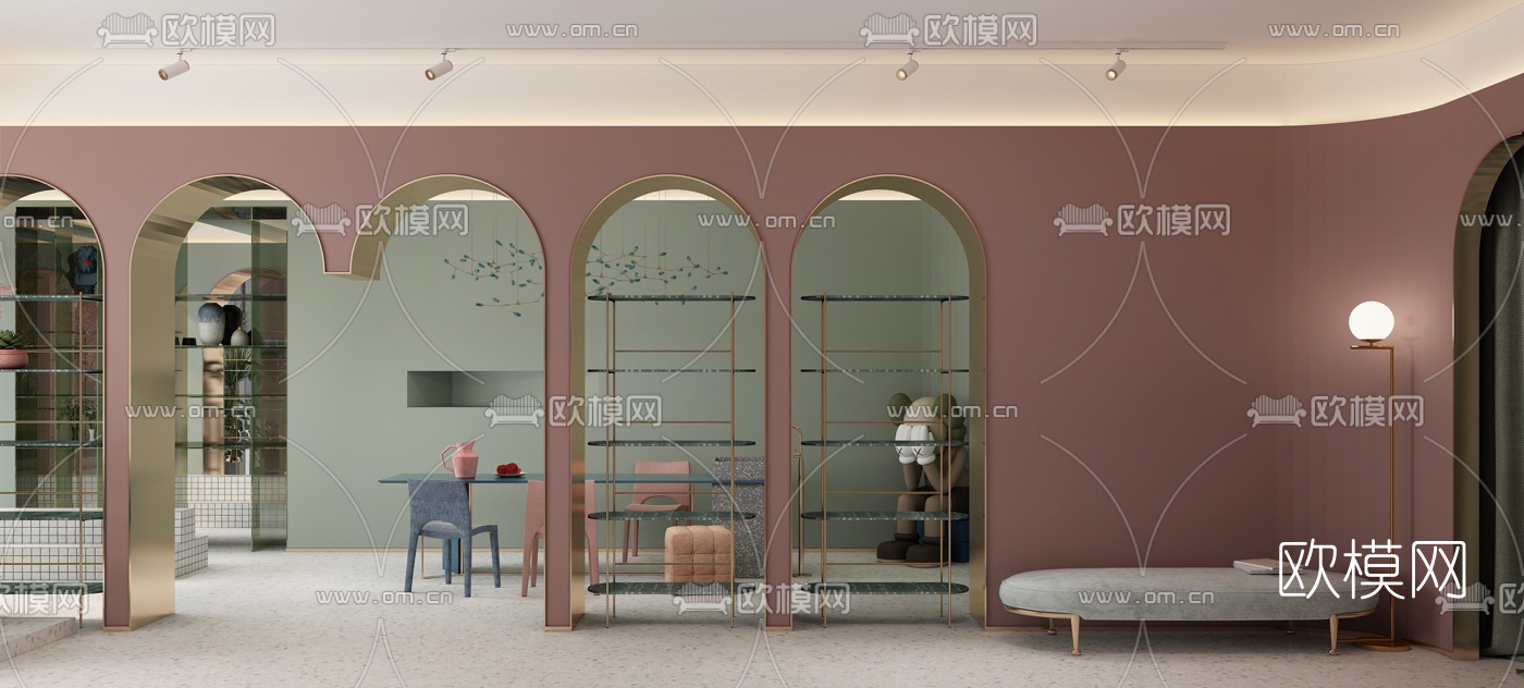 北欧花店3d模型下载（渲染图3）