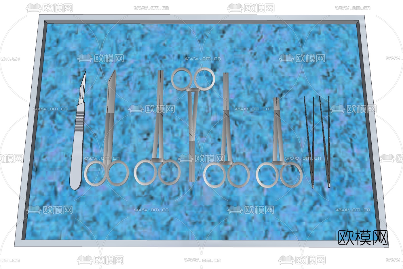 现代剪刀免费su模型下载