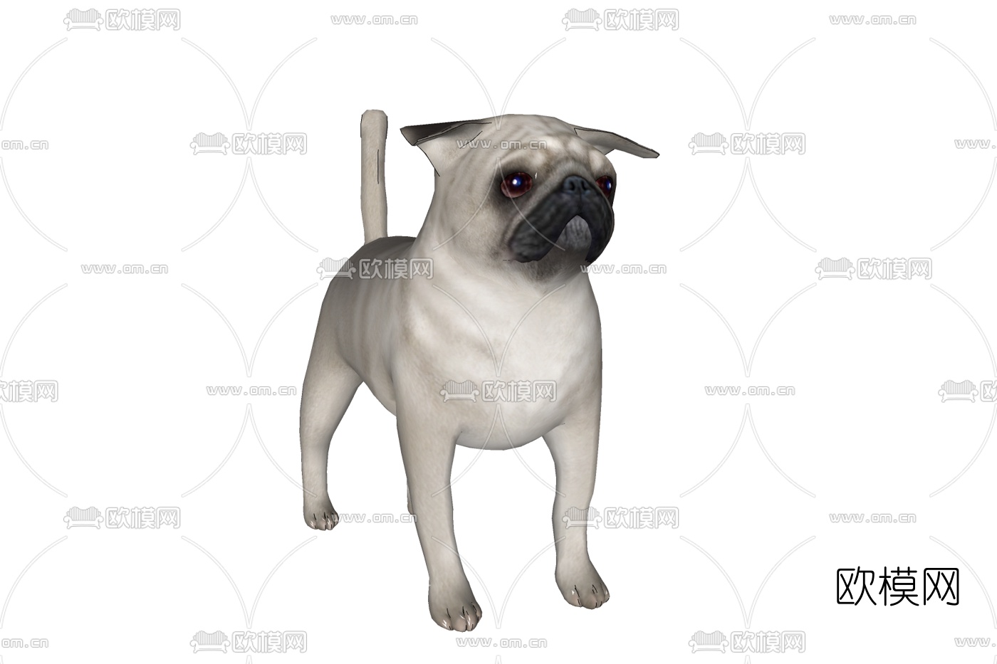 现代小狗免费su模型下载