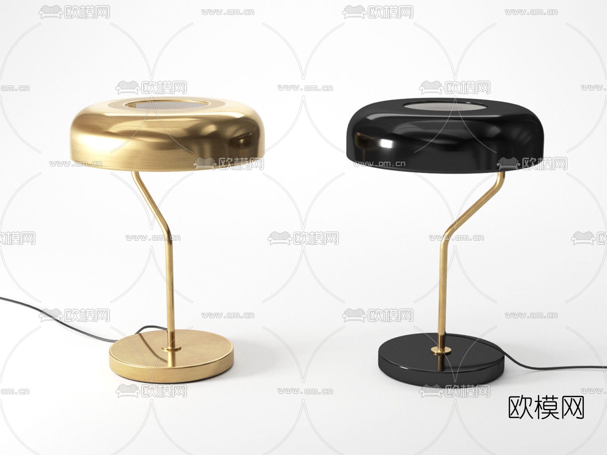 现代金属简易台灯3d模型下载_ID10283081_3dmax免费模型-欧模网