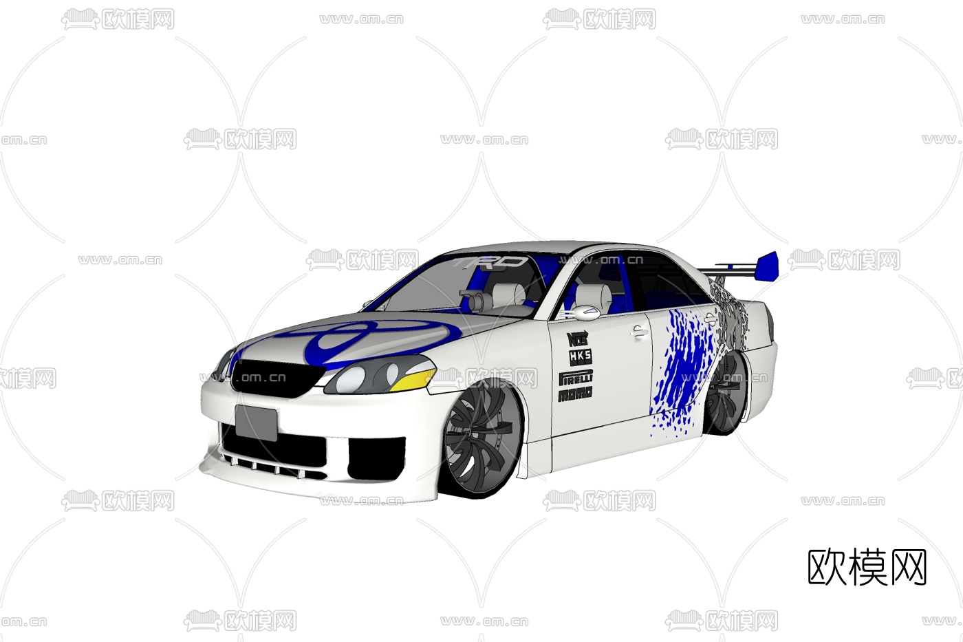 现代跑车免费su模型下载