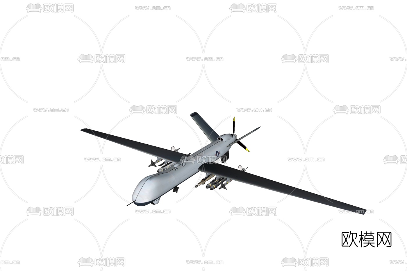 现代无人侦察机免费su模型下载