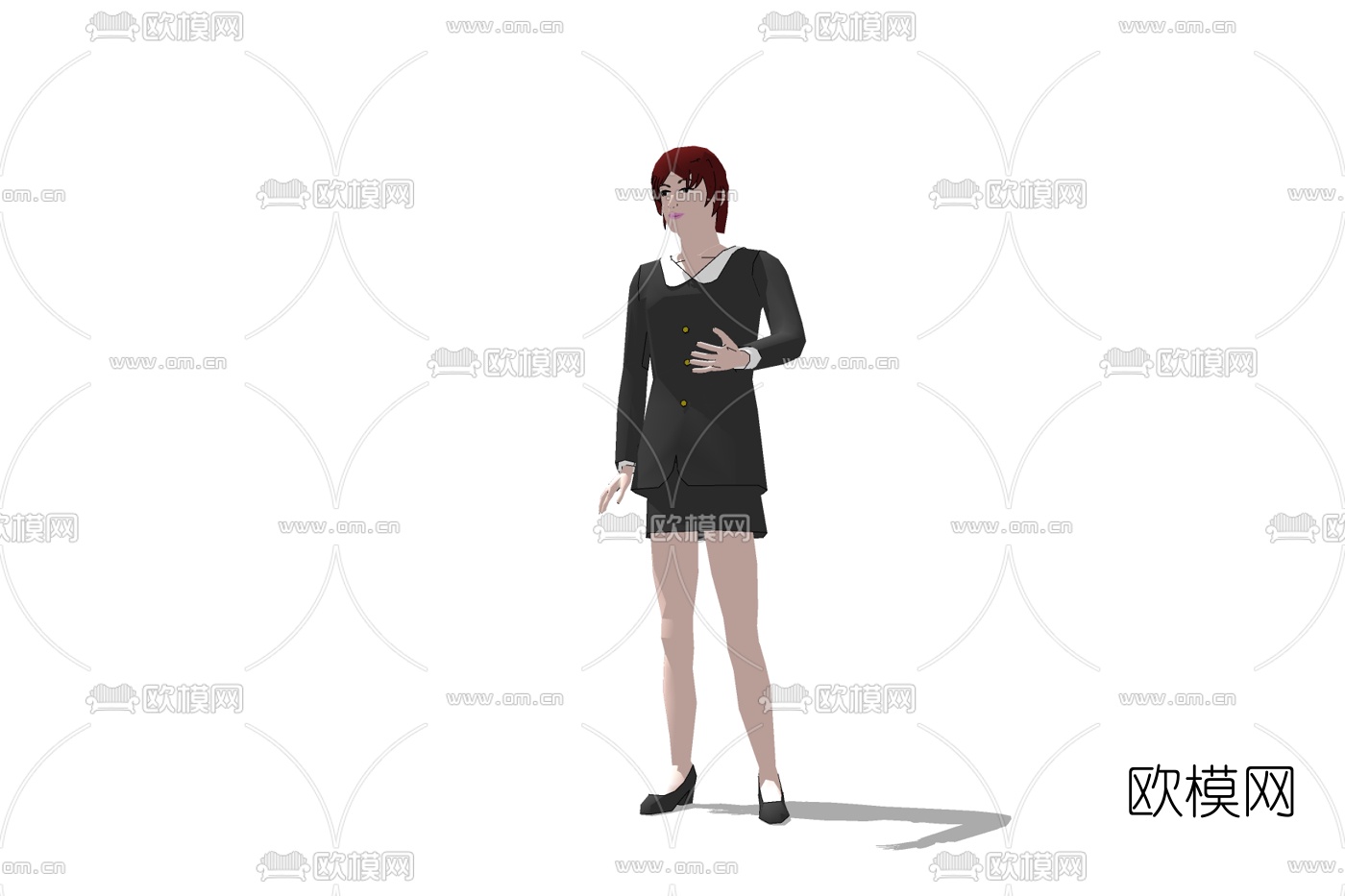 现代女士免费su模型