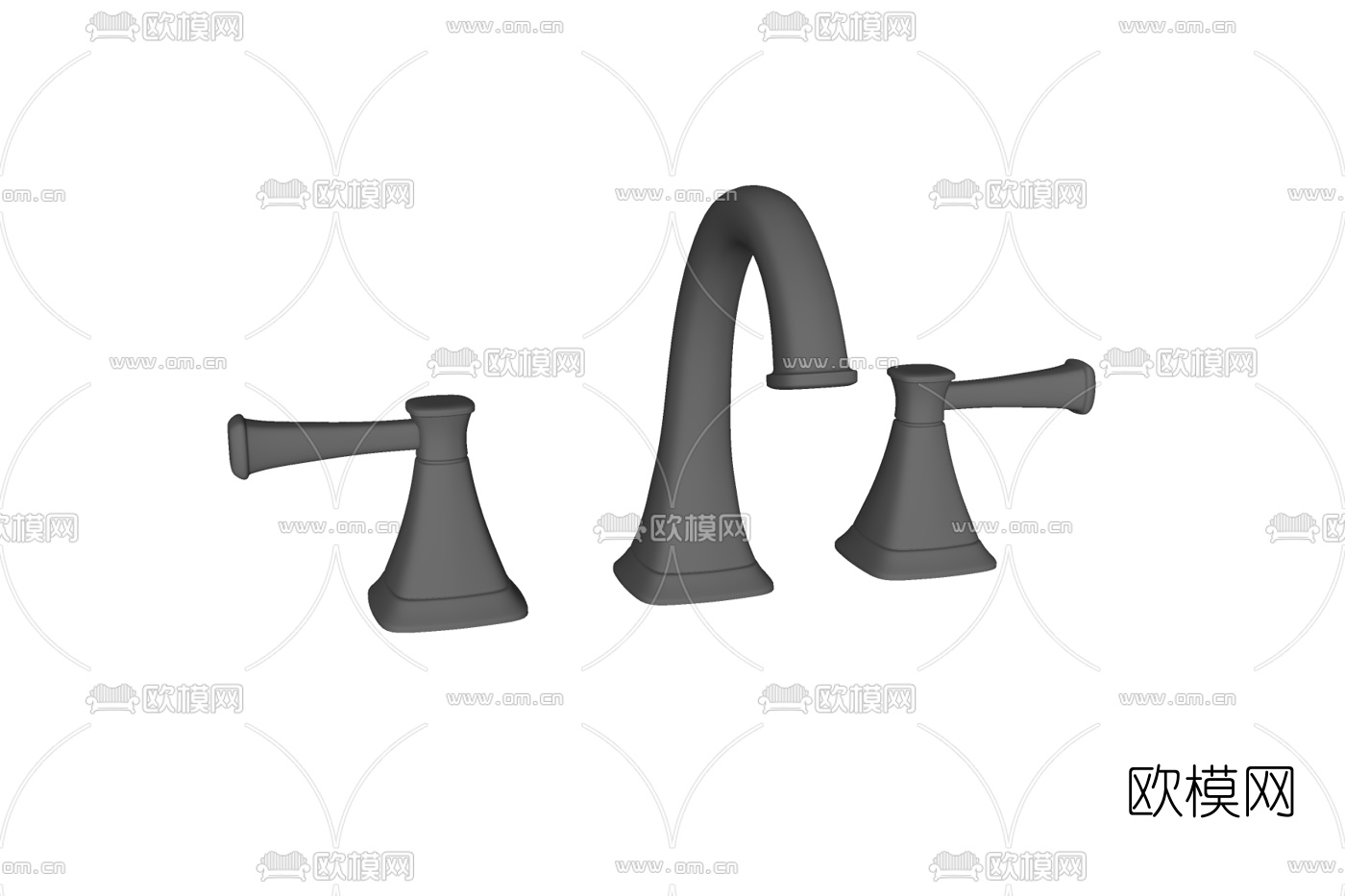现代金属水龙头免费su模型下载