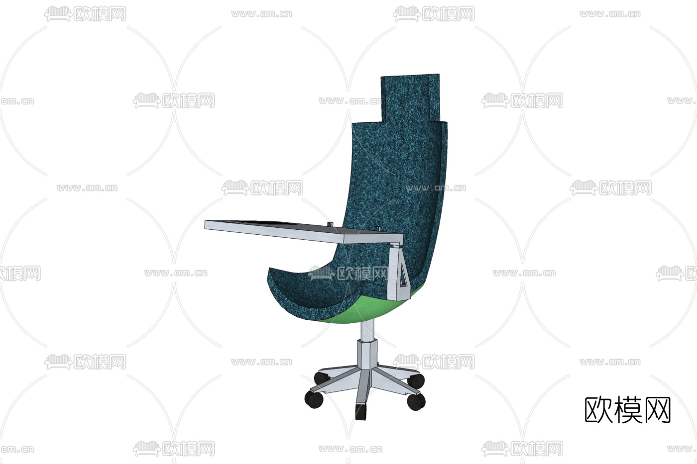 现代布艺休闲椅免费su模型下载