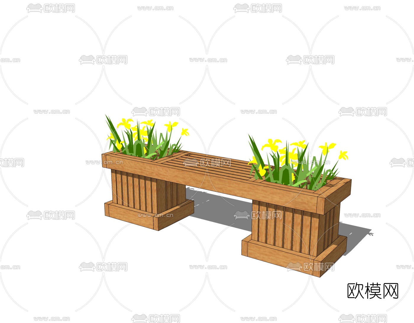 现代公用椅免费su模型下载