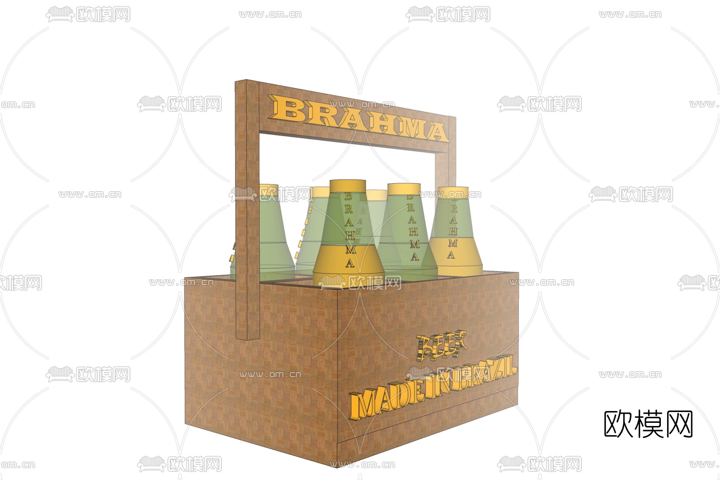 欧式轻奢酒架免费su模型下载