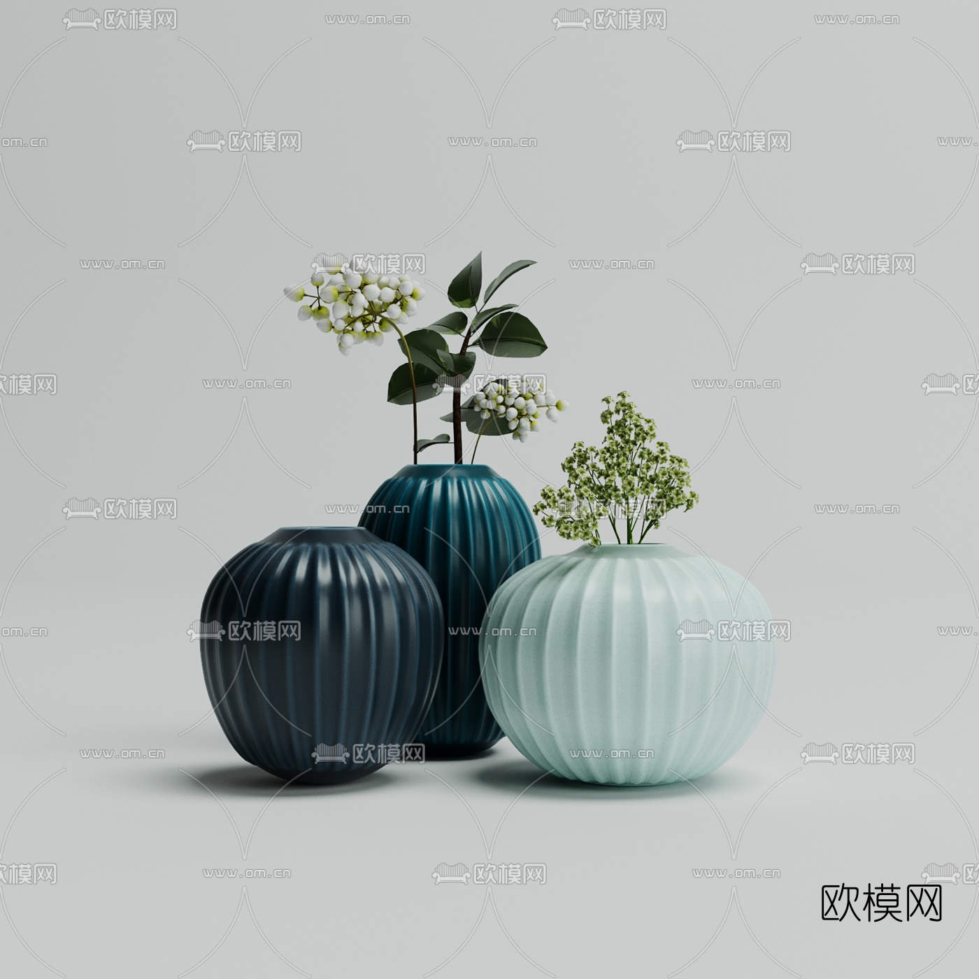 现代花瓶器皿3d模型