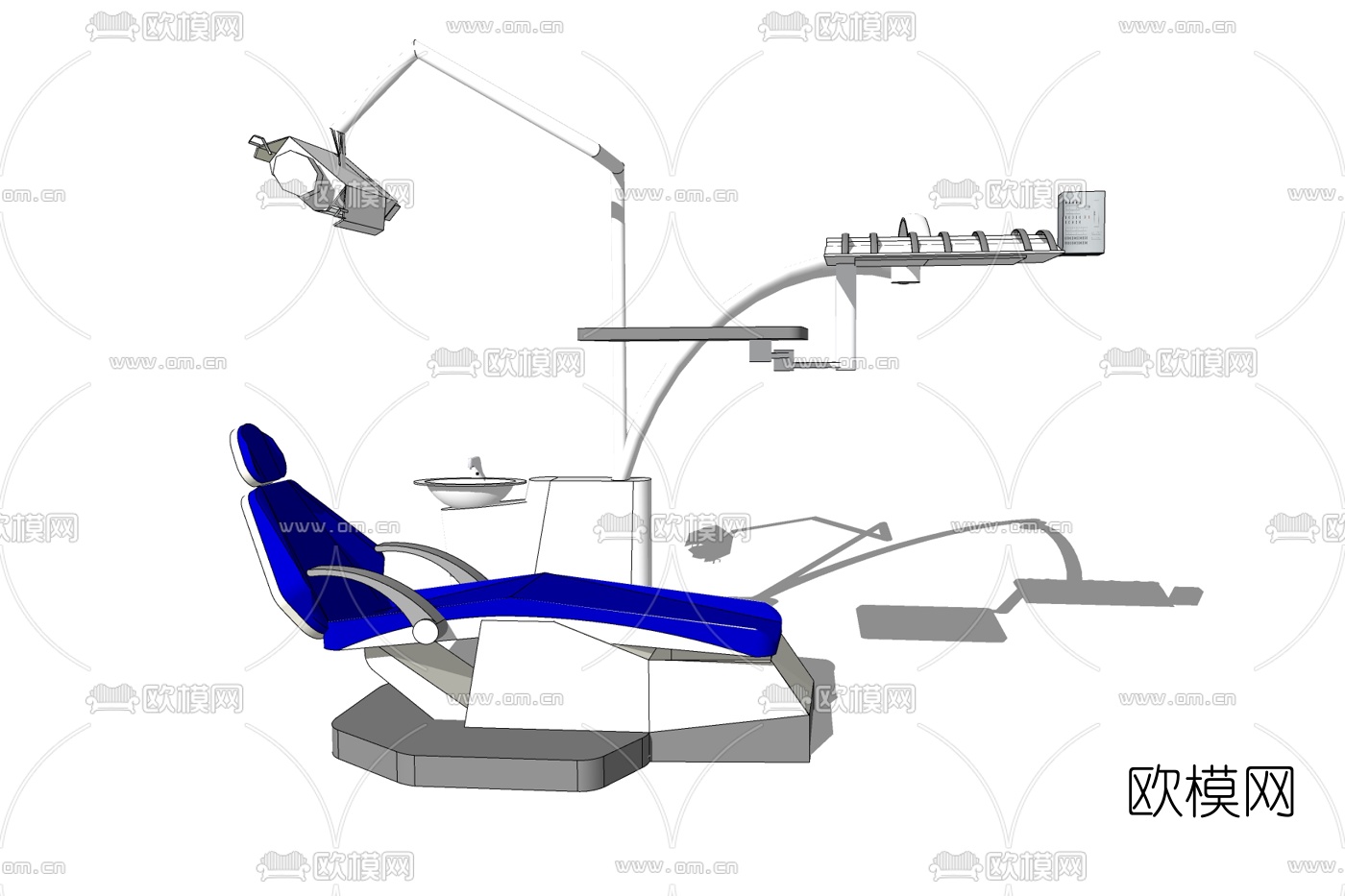 现代医疗器械免费su模型下载