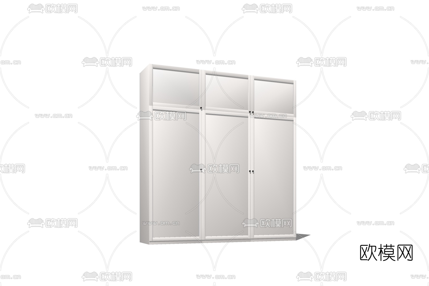 现代衣柜免费su模型下载