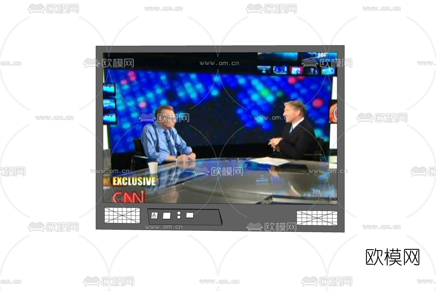 现代电视机免费su模型下载