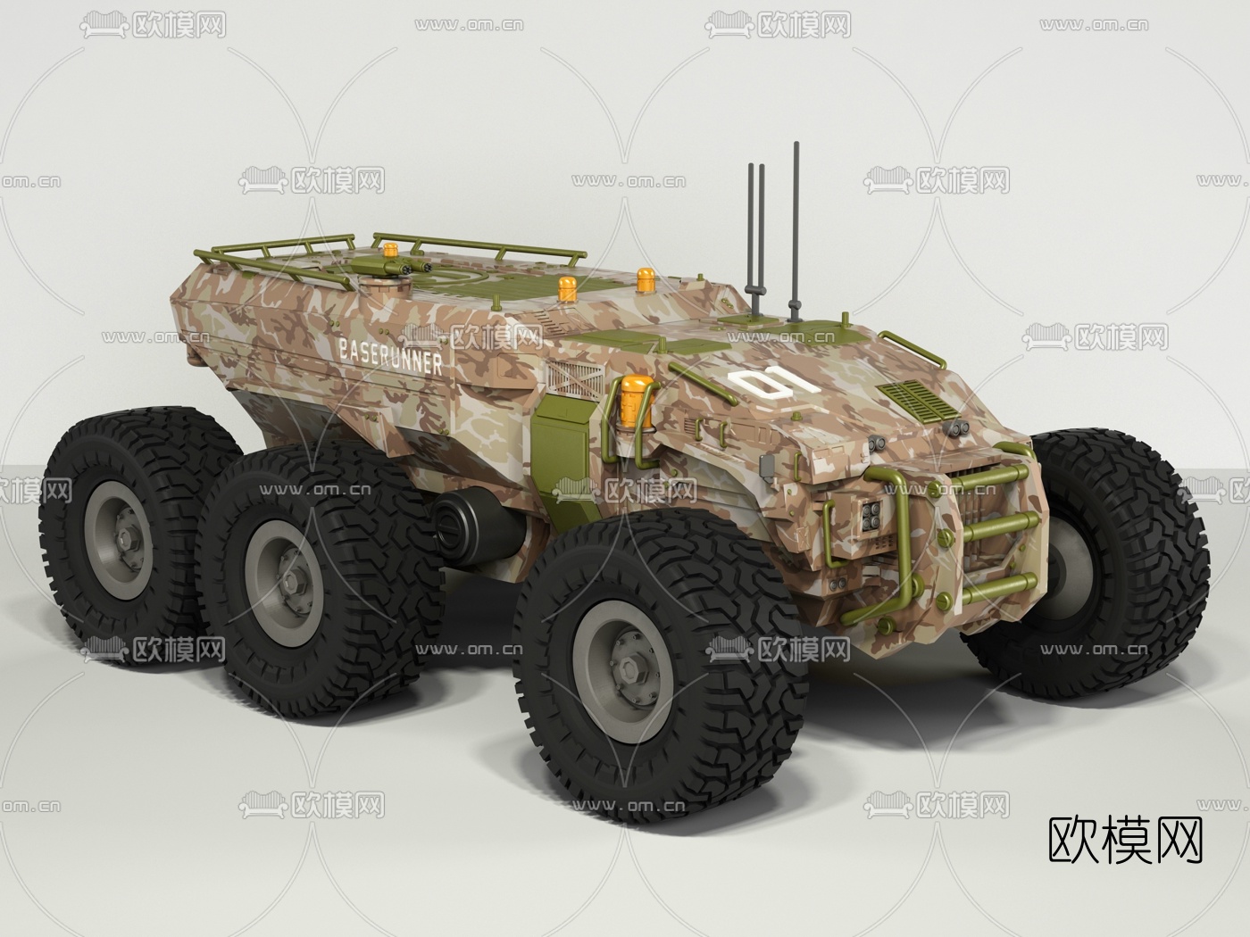 装甲车3d模型下载