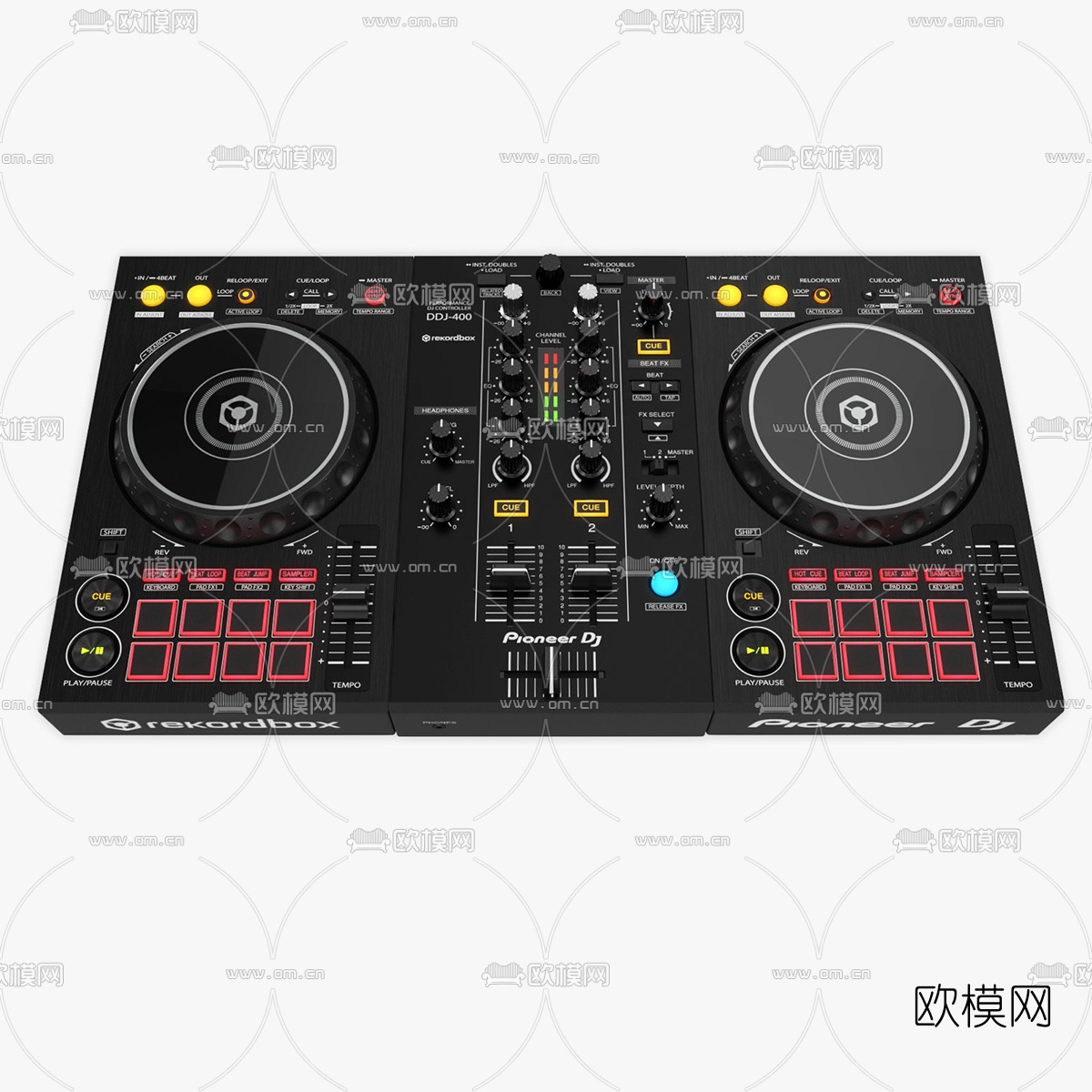 现代先锋DJ唱机3d模型