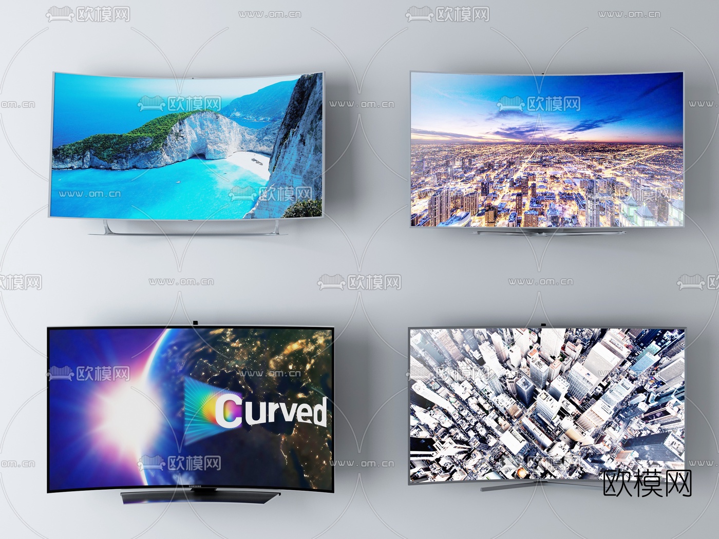 现代电视机3d模型下载（渲染图5）