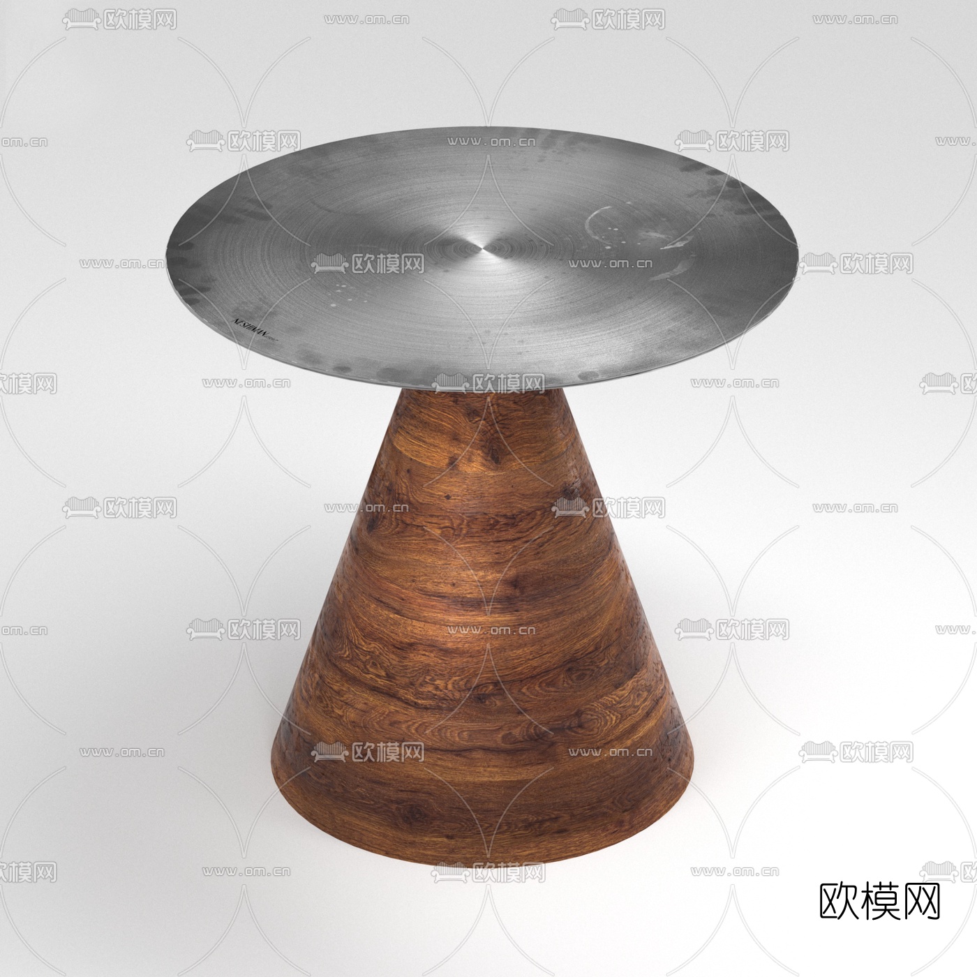 工业风圆几边几免费3d模型