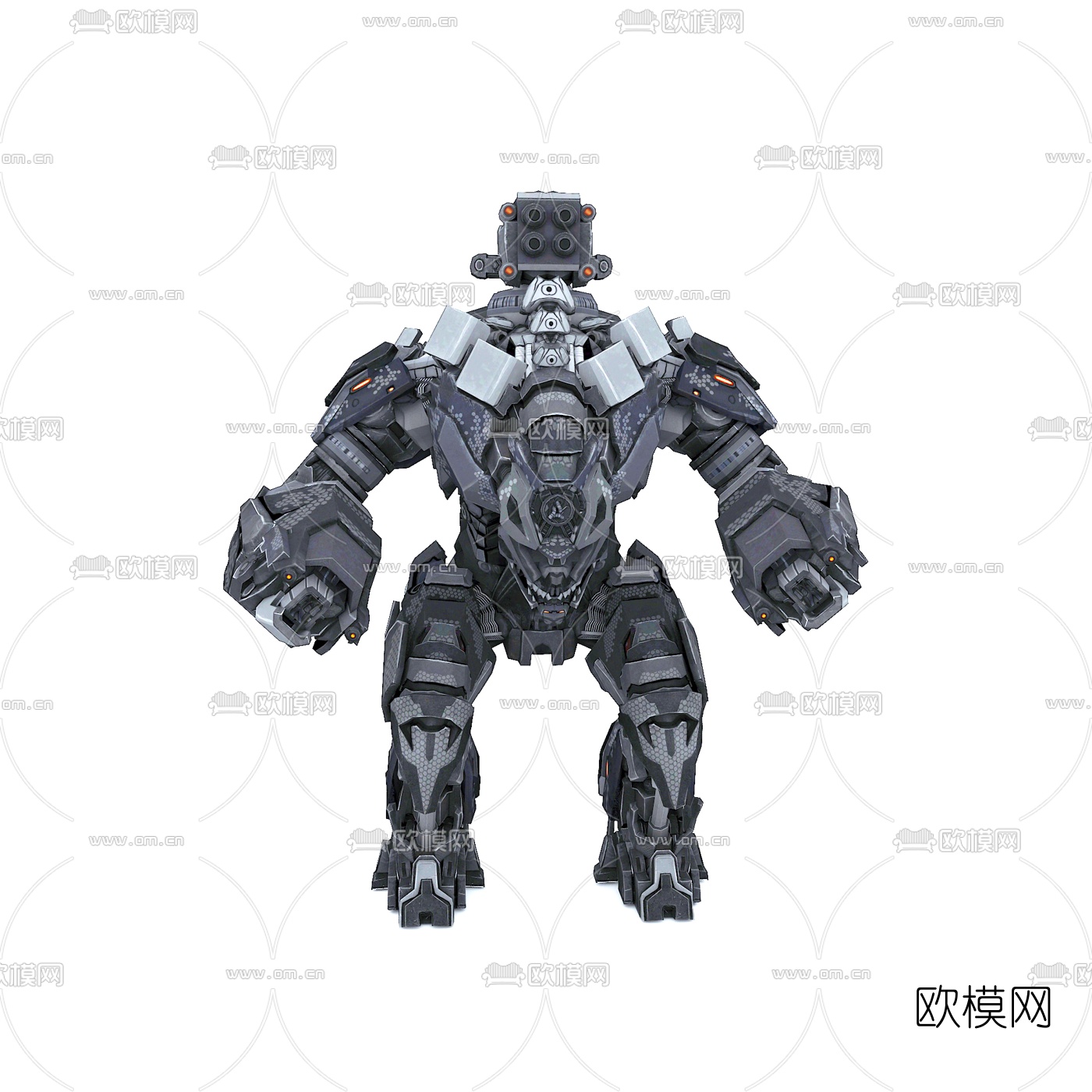 现代机甲战士3d模型下载