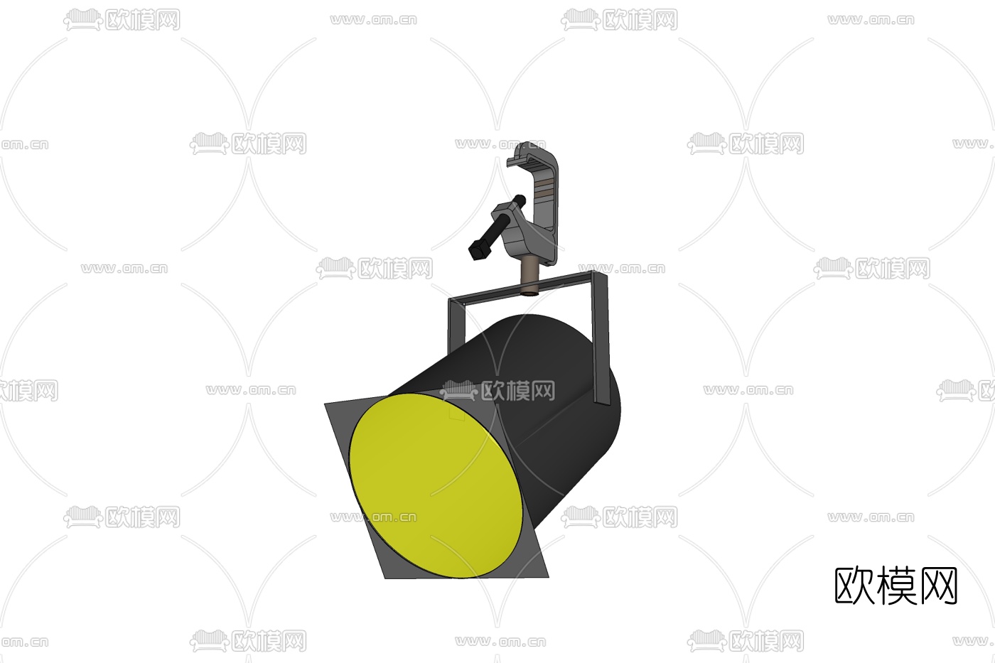 现代金属射灯免费su模型下载