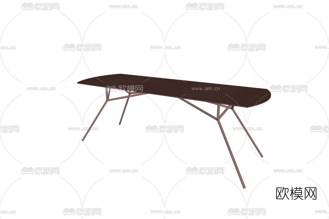 现代实木端景台免费su模型下载