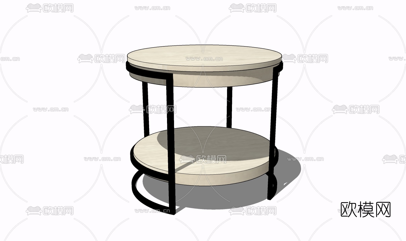 现代圆几免费su模型下载