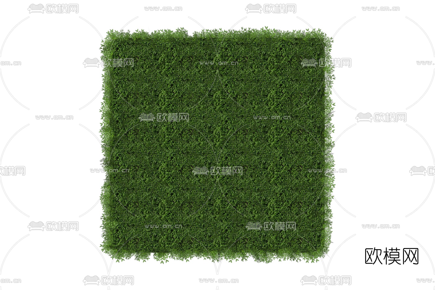 现代绿植背景墙免费su模型下载