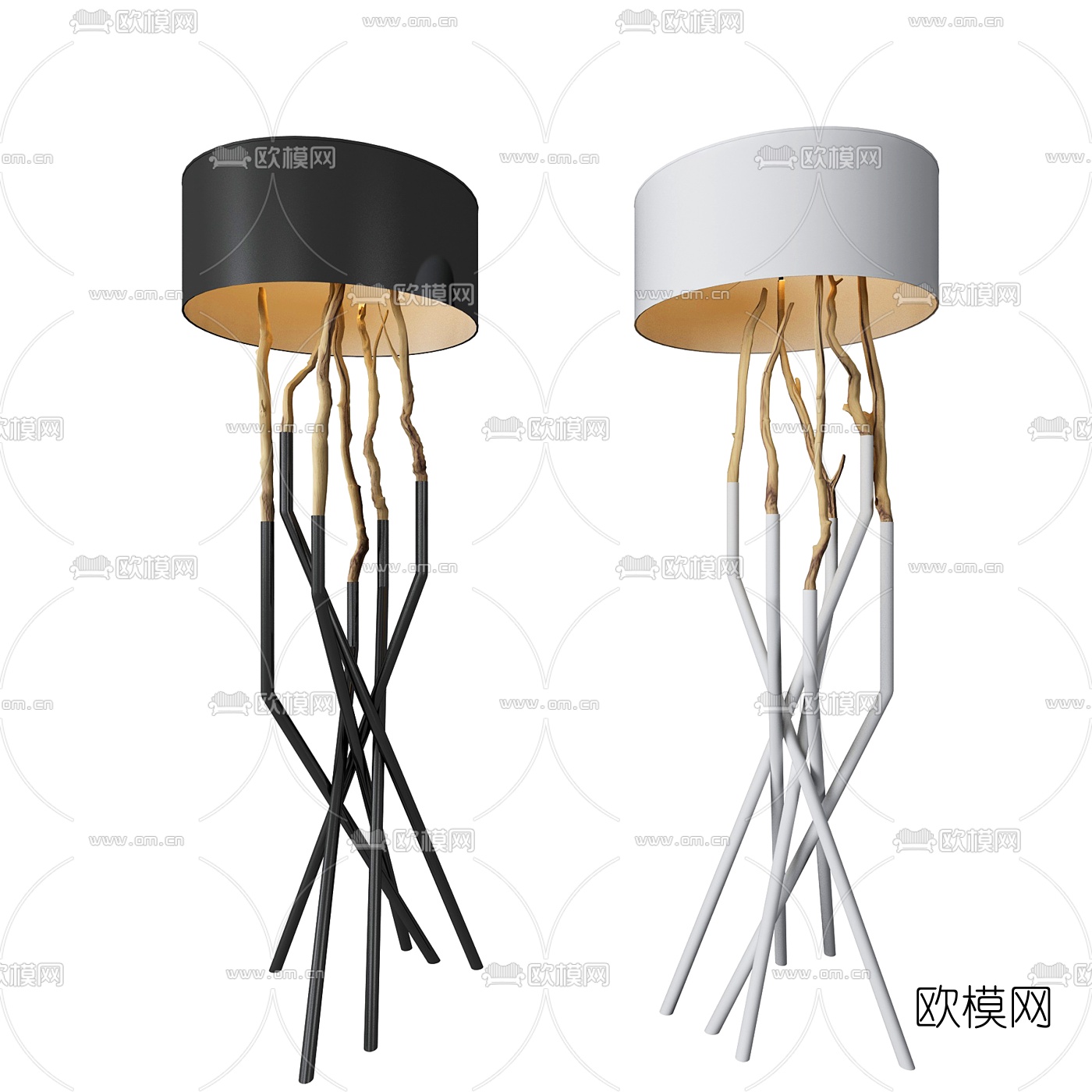 后现代落地灯3d模型