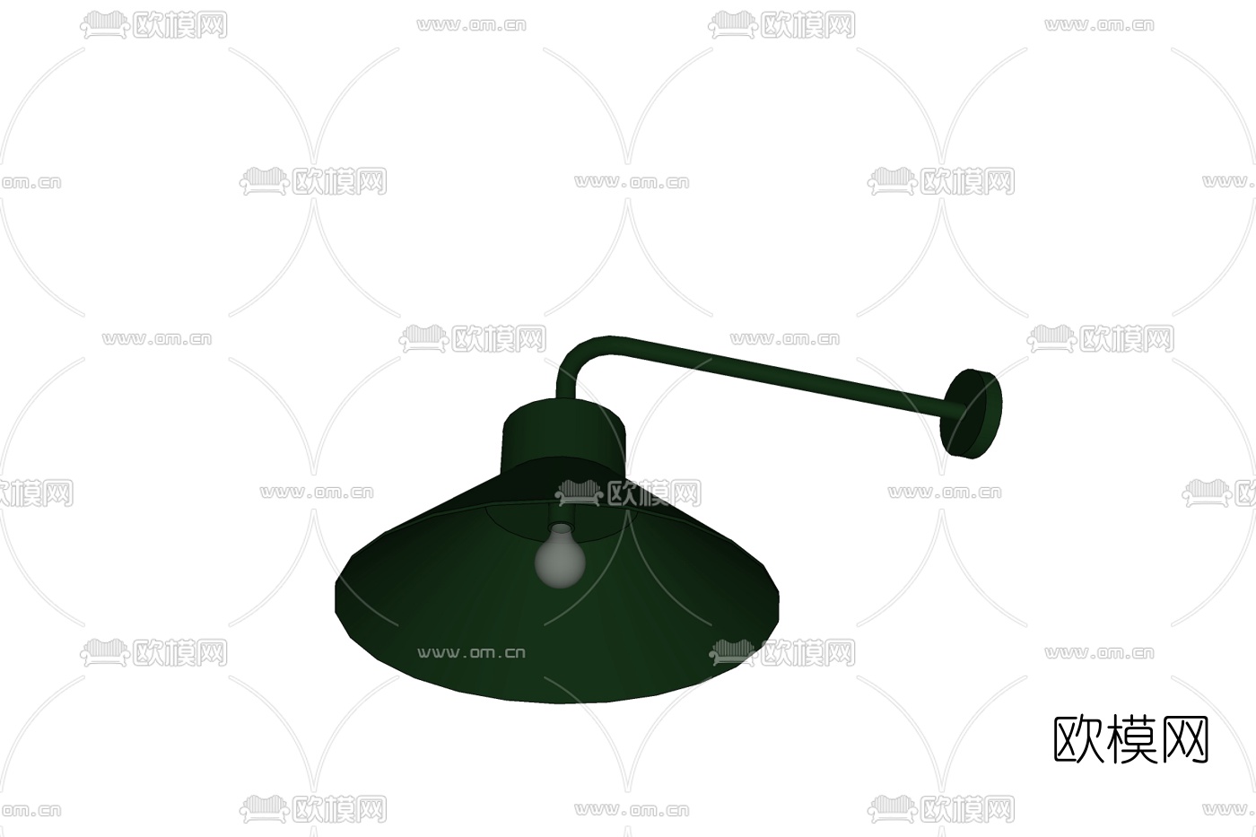 工业风金属壁灯免费su模型下载