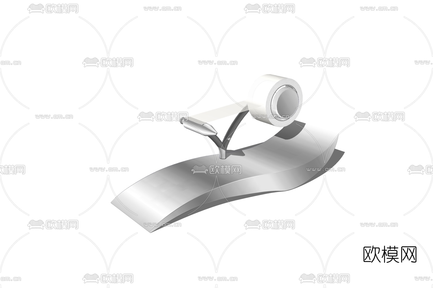 现代胶带切割器免费su模型下载