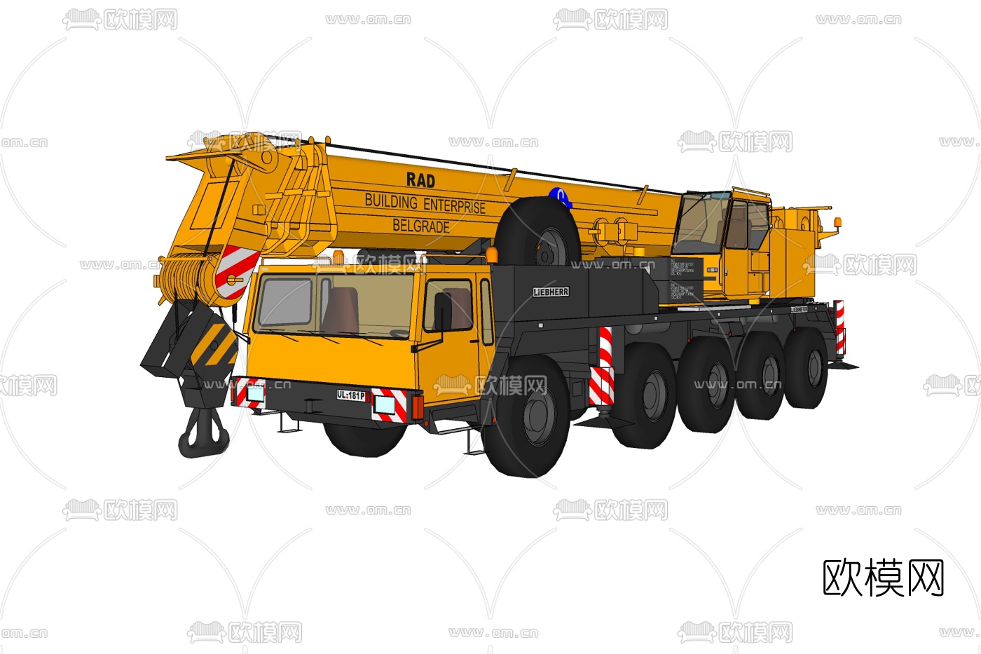 现代吊车免费su模型下载