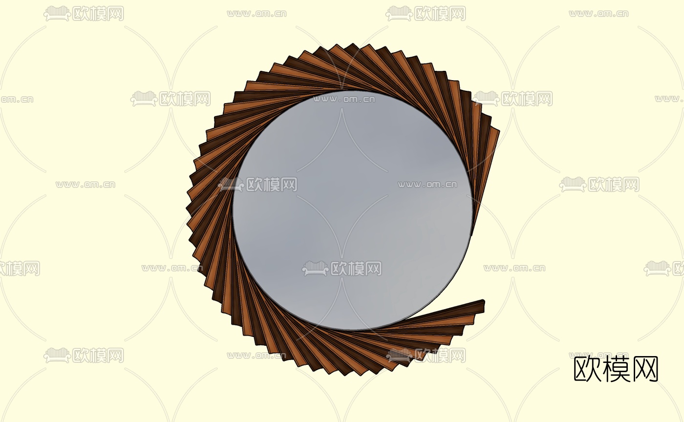 现代镜子免费su模型下载