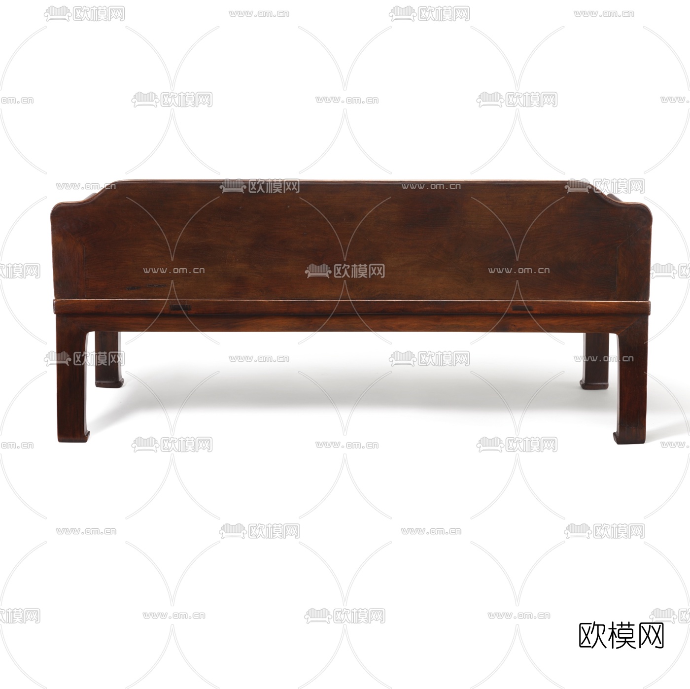 中式实木罗汉床3d模型