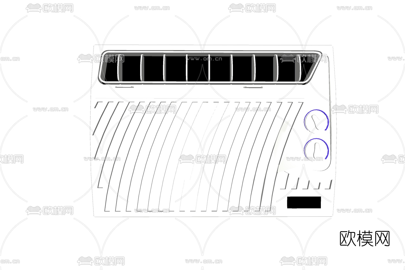 现代空调主机免费su模型下载