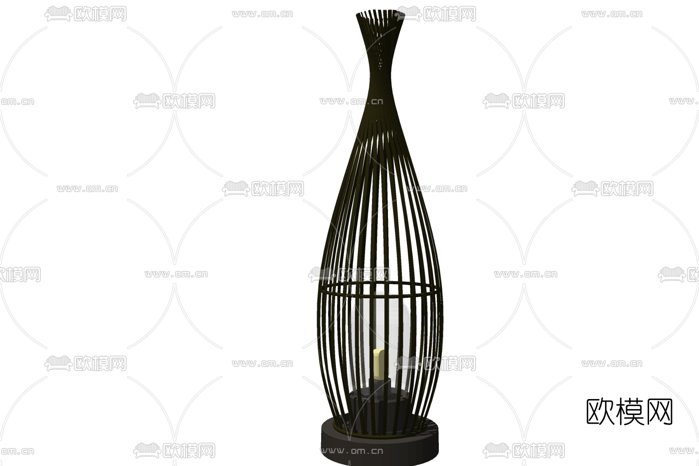 现代烛台灯免费su模型