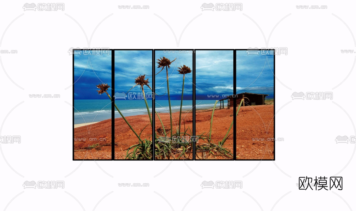 现代装饰画免费su模型下载