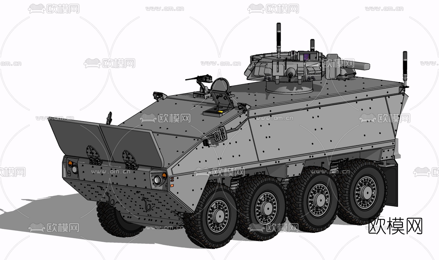 现代装甲车免费su模型下载