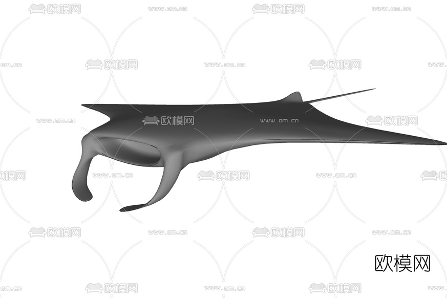 现代蝠鲼免费su模型下载