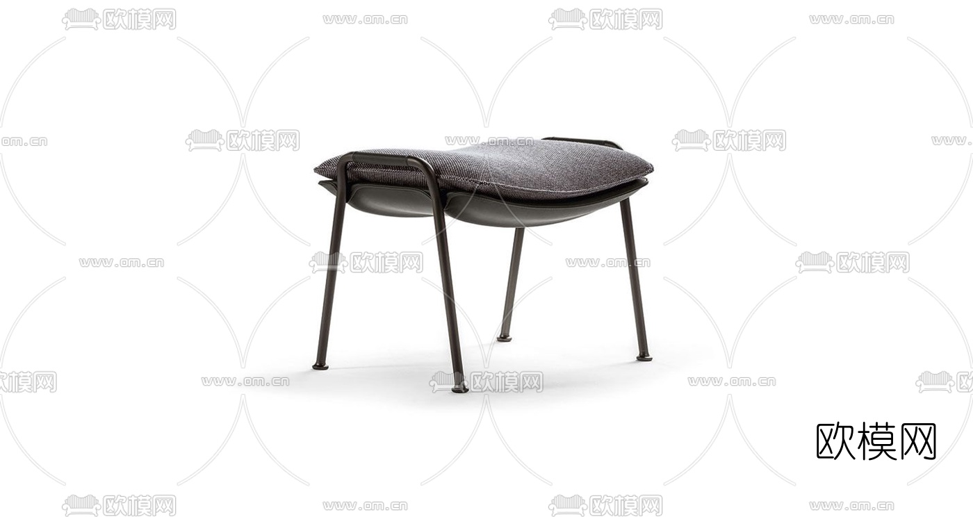 Poltronafrau现代布艺休闲椅3d模型