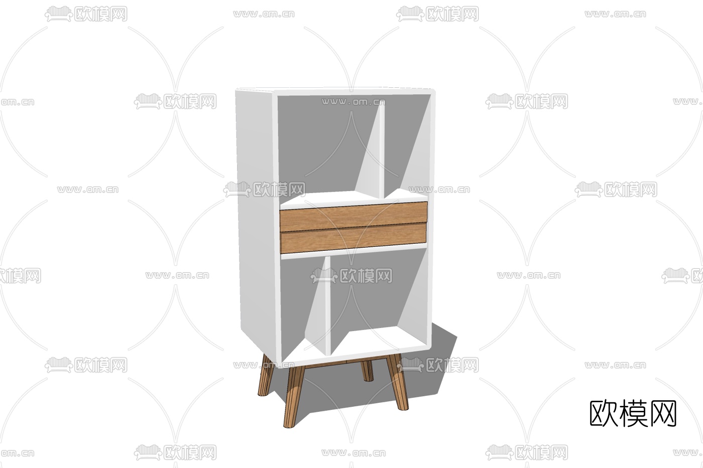 北欧斗柜免费su模型下载