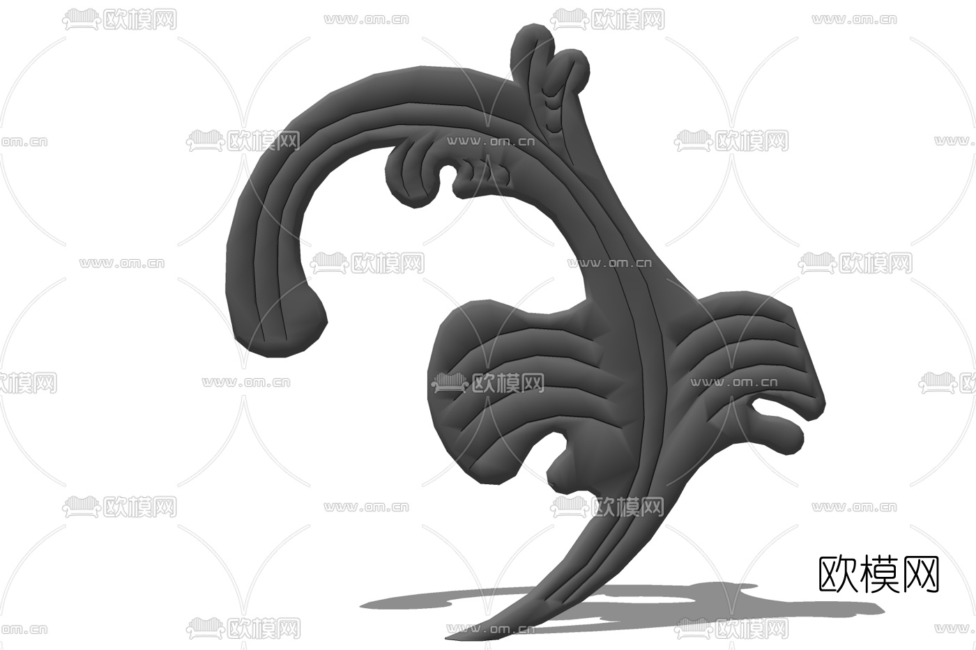 欧式铁艺雕花免费su模型下载