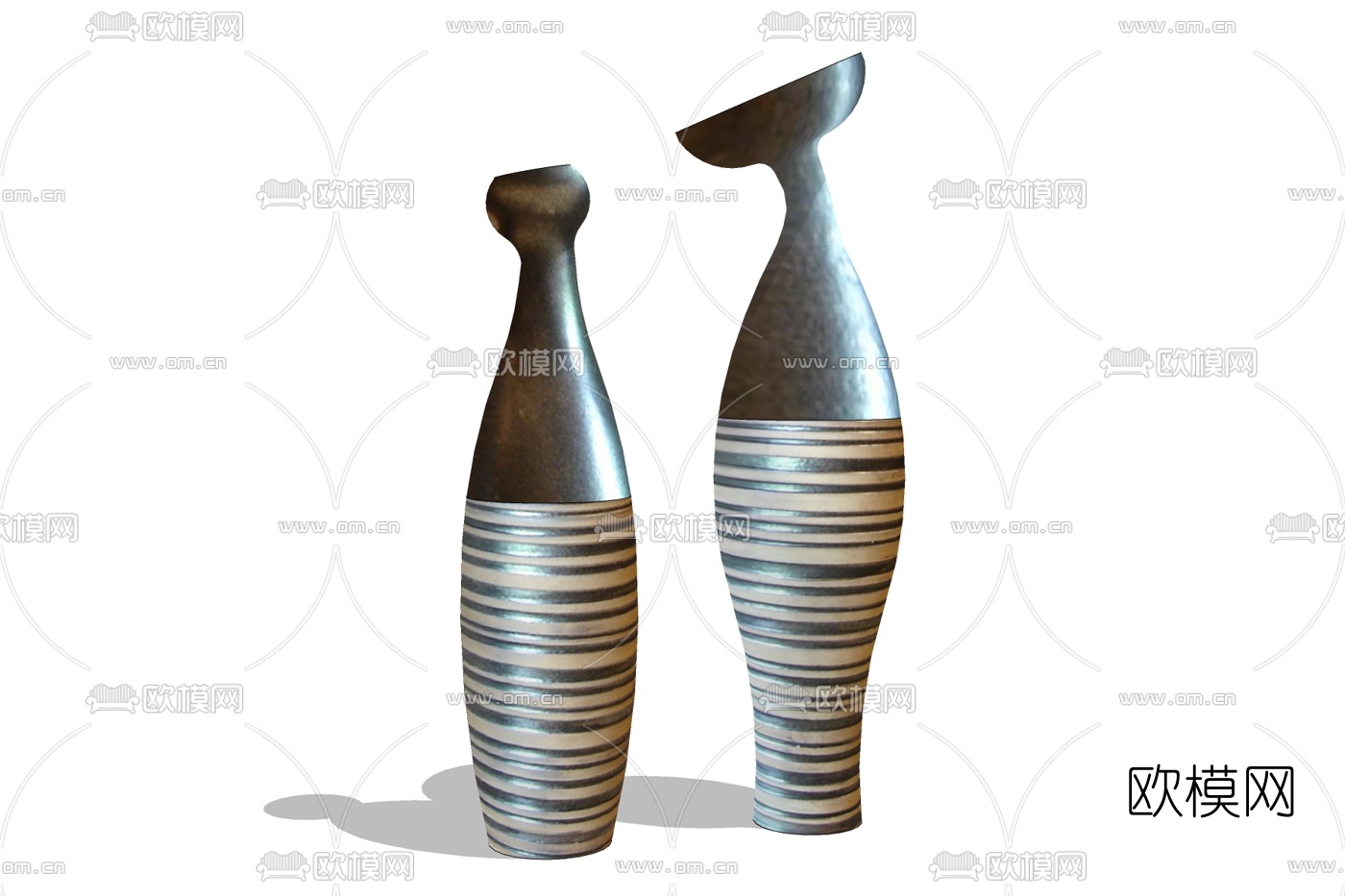 北欧陶艺装饰品免费su模型下载