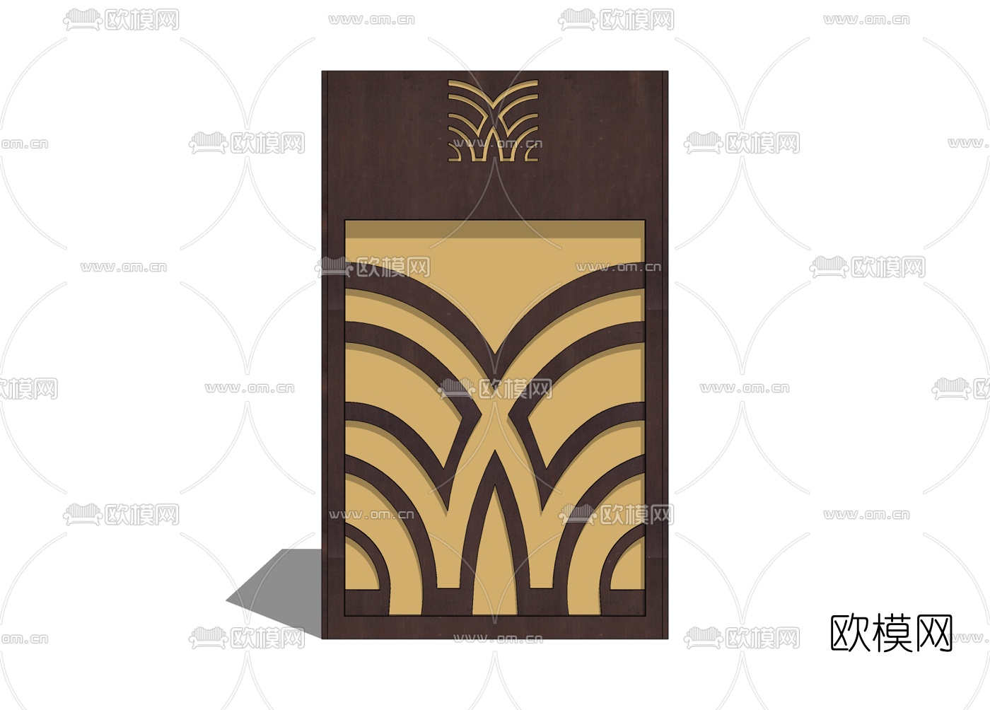 中式草坪灯免费su模型下载