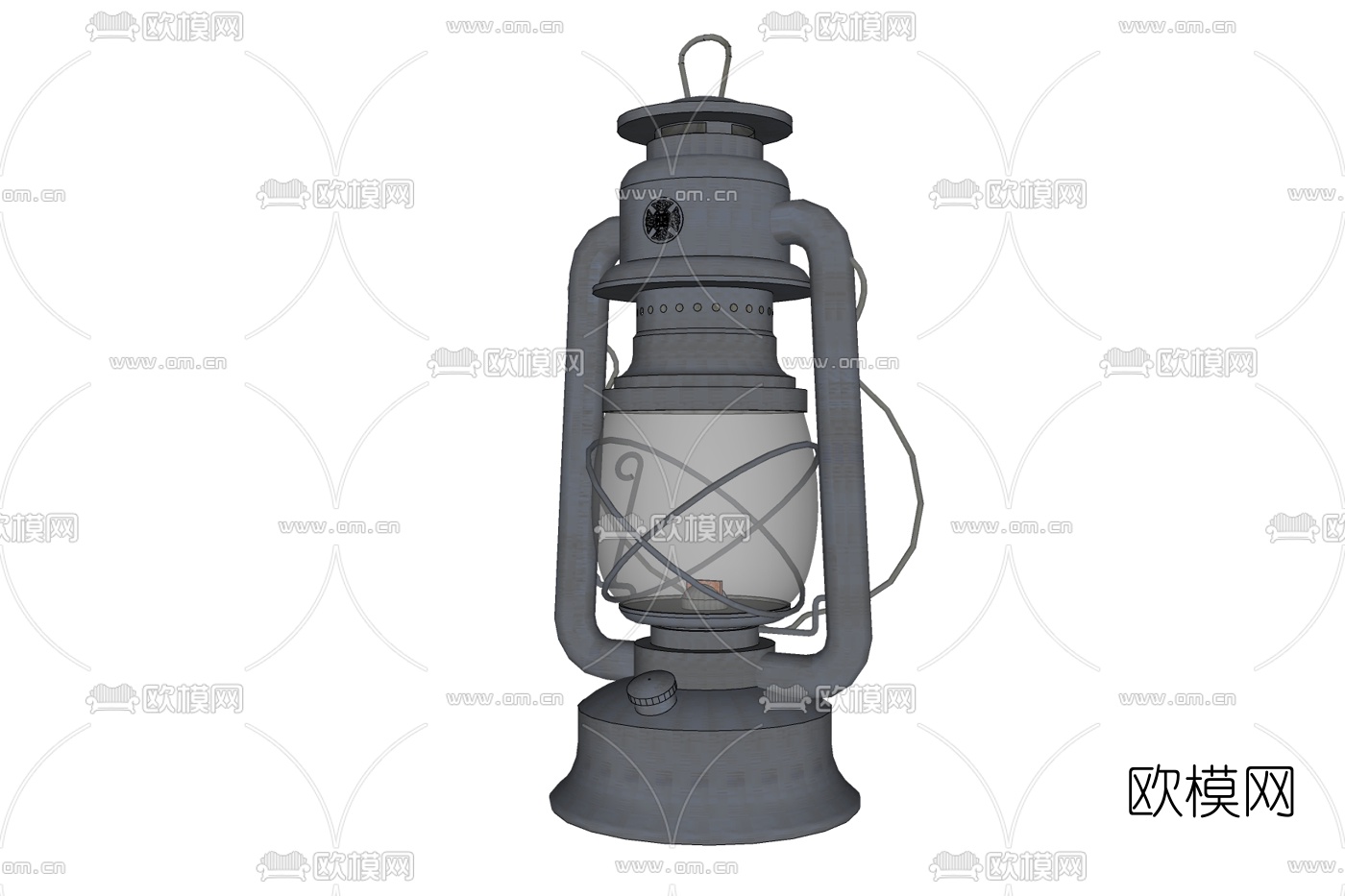 工业风马灯煤油灯免费su模型下载