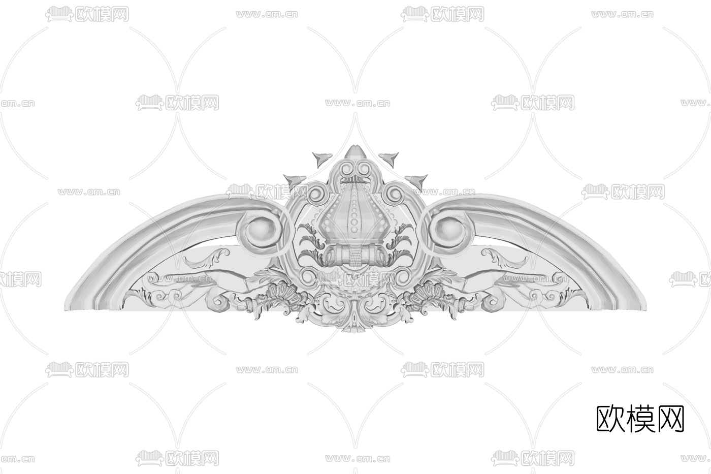 欧式雕花免费su模型下载