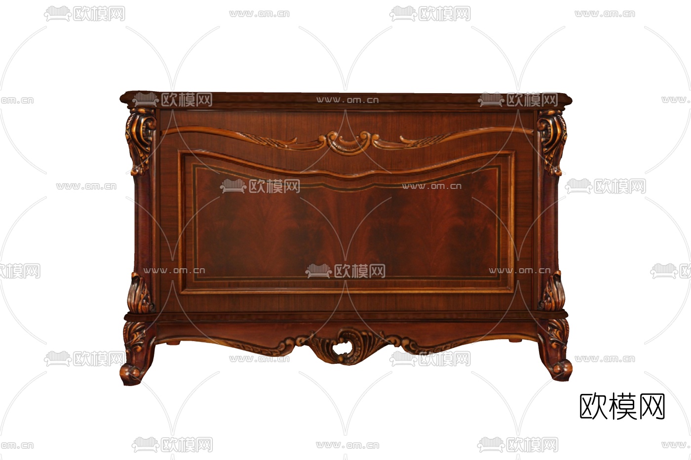 欧式古典边柜免费su模型下载