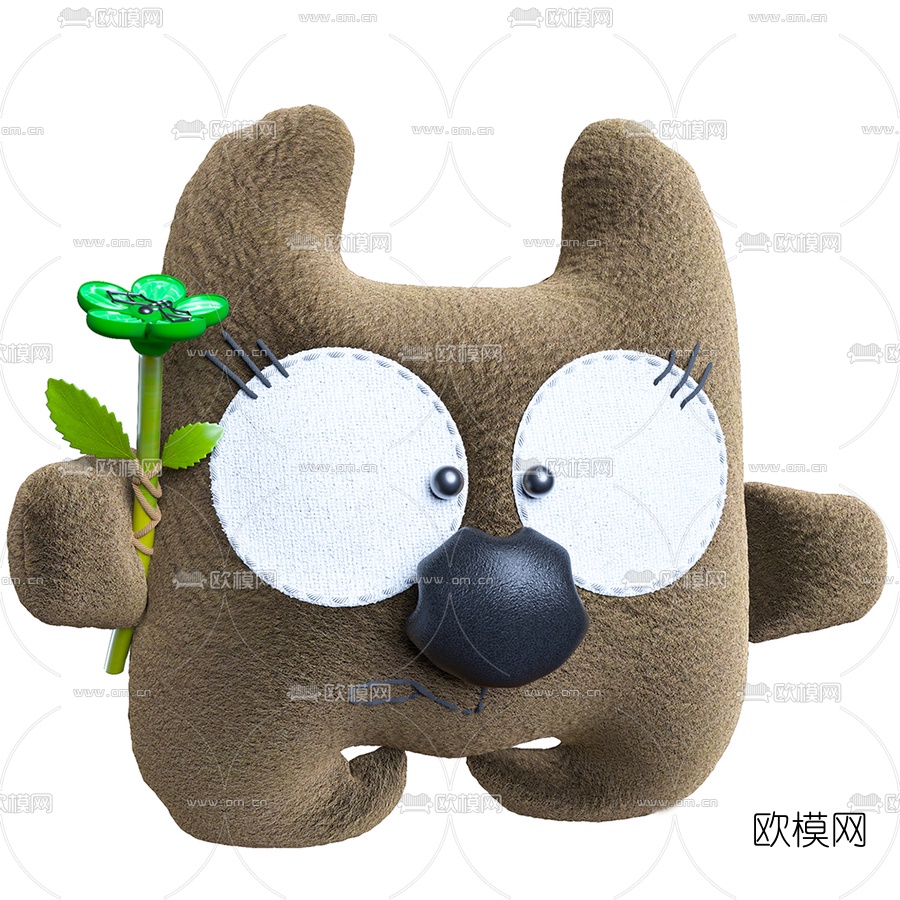 现代儿童抱枕3d模型下载