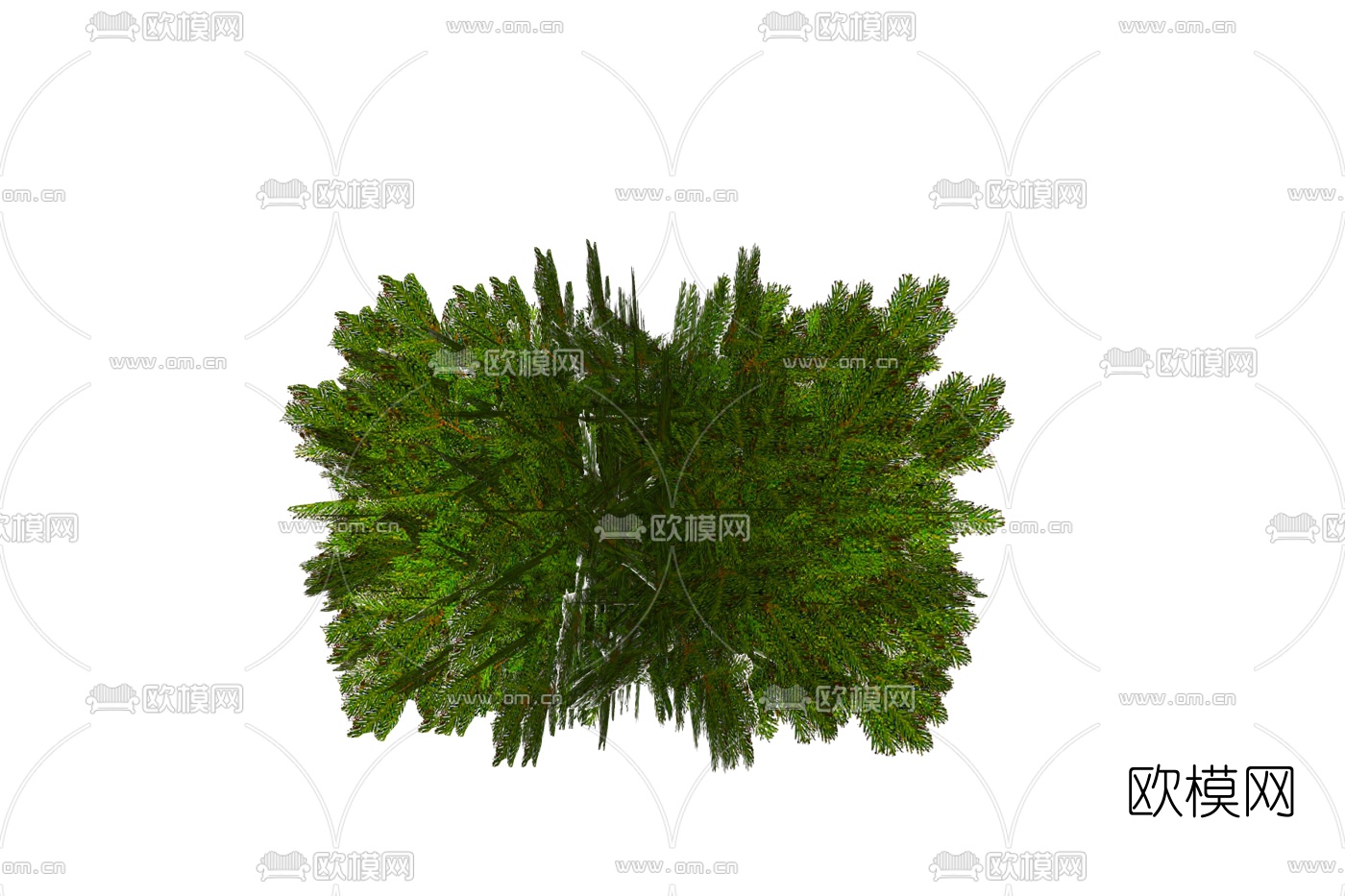 现代绿植背景墙免费su模型下载