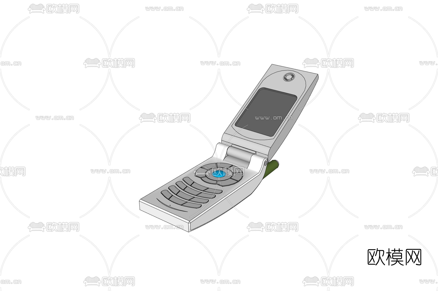 现代翻盖手机免费su模型下载_ID10411997_sketchup模型下载-欧模网